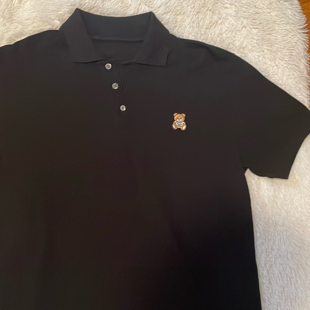 Moschino black short sleeve polo for men - Picture 10 of 13